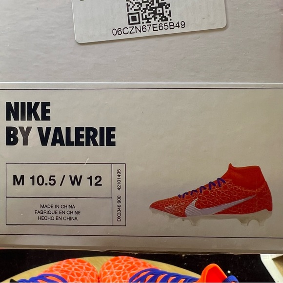 Nike By You Mercurial SuperFly 9 FG Men's Cleats (Orange/Blue/White) DX3346-900 - Picture 11 of 11